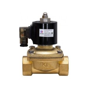 СК-11-32 Клапан  электромагнитный (соленоидный) двухходовой, латунный, прямого действия, нормально закрытый Н3, номинальное напряжение АС 220В, присоединение G1 1/4, корпус-латунь, уплотнение NBR, Ду 32