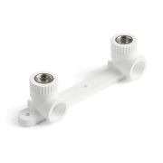 Планка монтаж PP-R бел Дн20х1/2