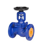 Вентиль запорный фланцевый Ду 100 тип RSV17 ( Черный руль), уплотнение сильфон, PN16, Тmax=300C, NEW